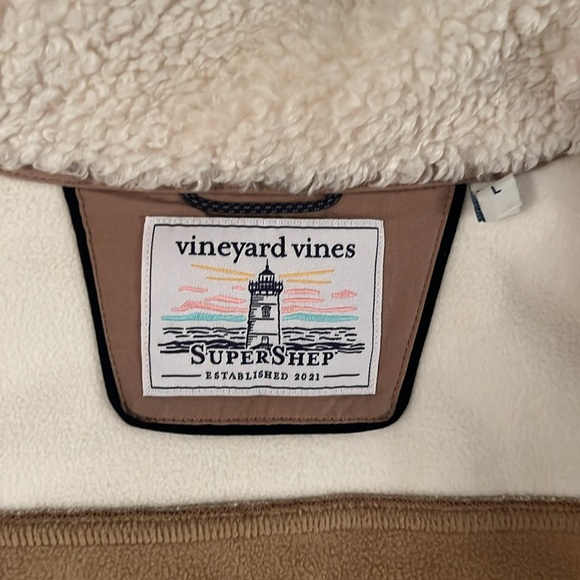 🆕Vineyard Vines- Supershep Faux Sherling Vest - Picture 6 of 8